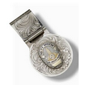 Hinged Round Custom Money Clip